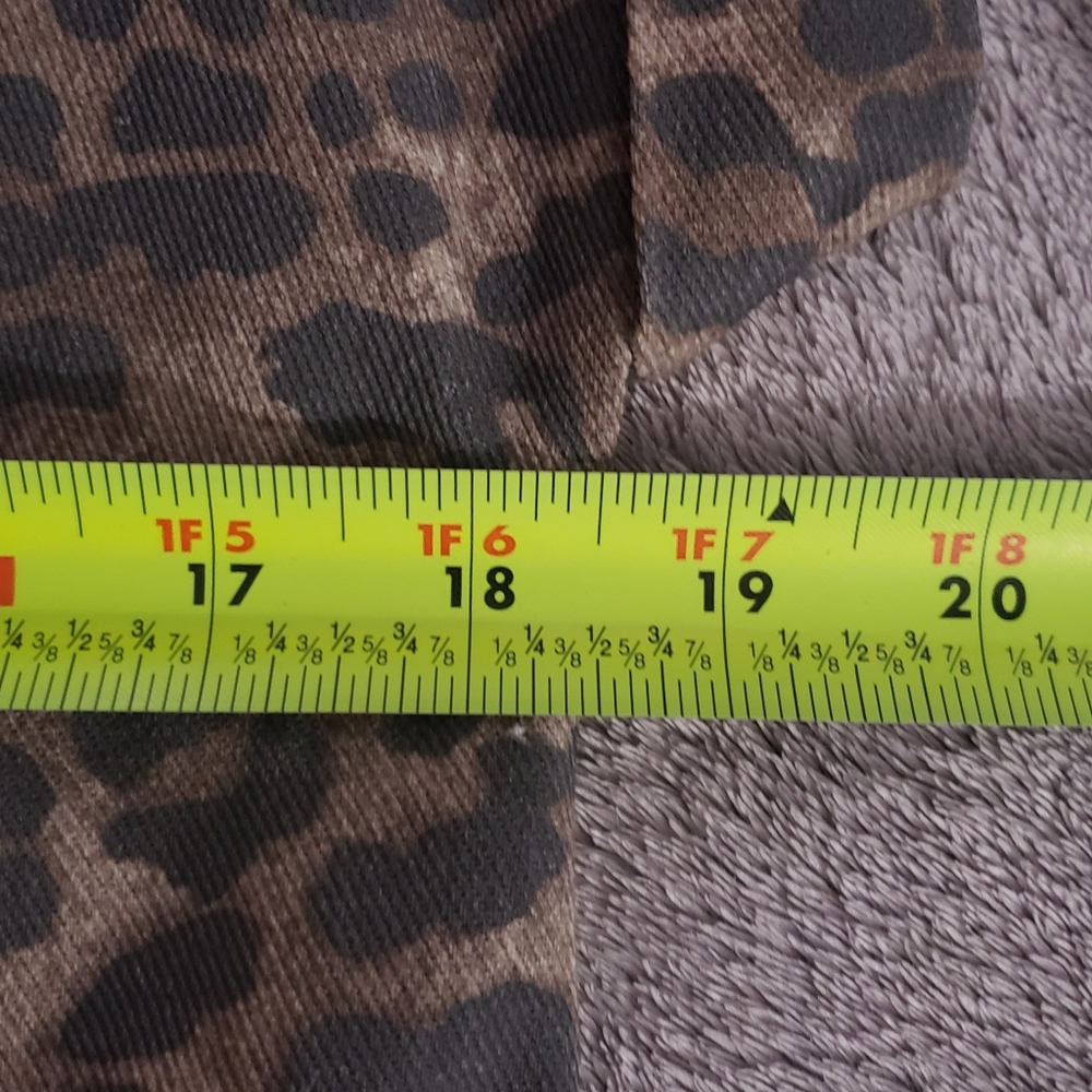 She + Sky Leopard Print Twill Washed Dress - Picture 3 of 5
